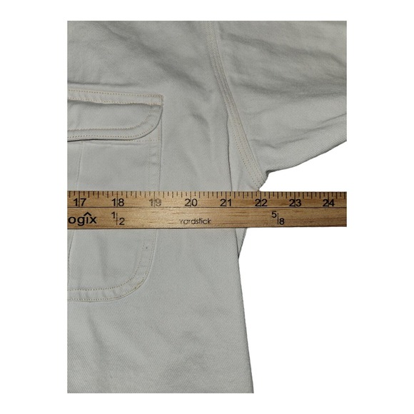 Vintage J.Riggings Hunting Horn Button Down Shirt Medium Men's White Embroidered - Picture 3 of 10